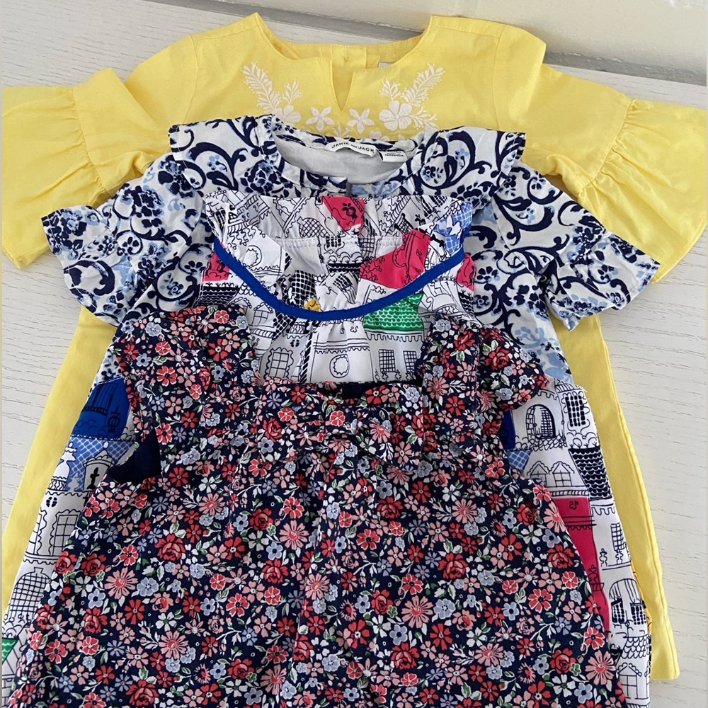 4-piece infant baby janie and jack classic summer top bundle sizes 0-24 months